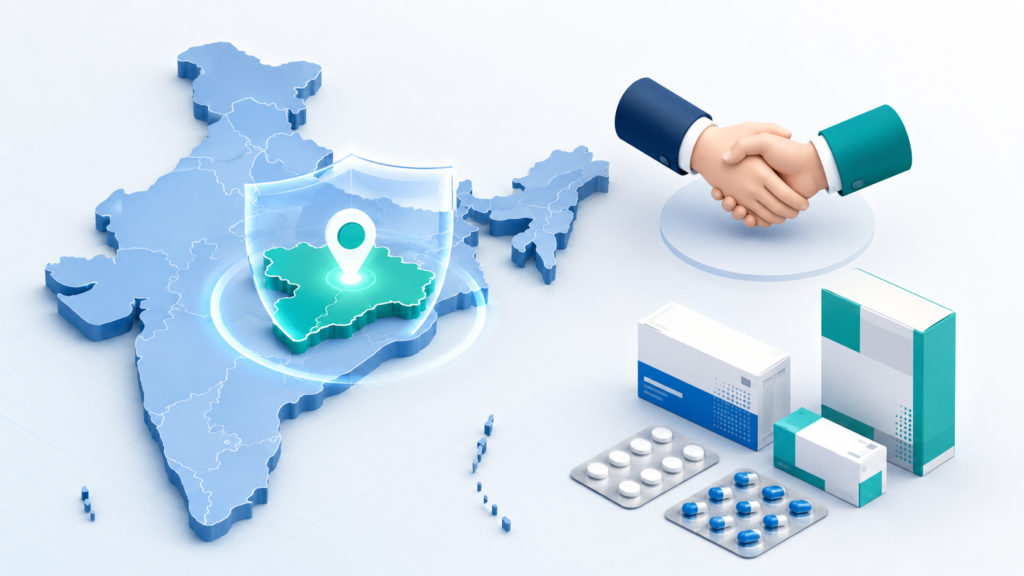 Monopoly rights in a PCD pharma franchise in India