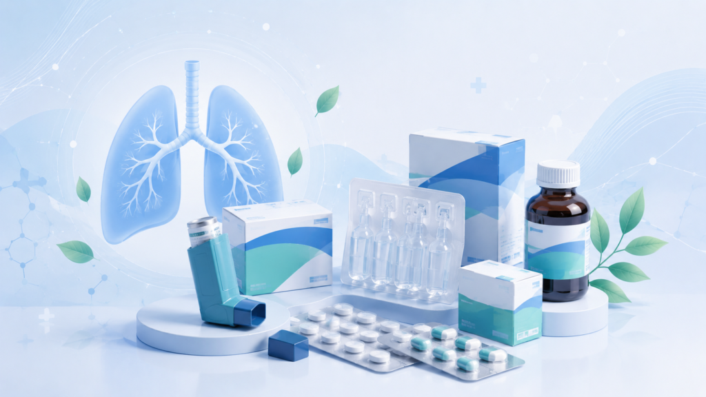Respiratory and pulmonary PCD pharma franchise product range