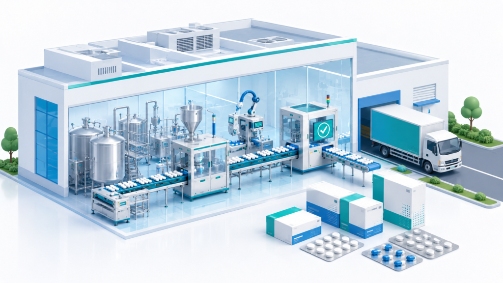 Third party pharma manufacturing facility in India