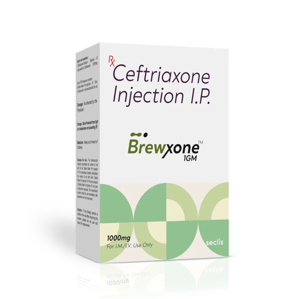 BrewXONE™ 1GM Dry Injection 1 Vial carton pack shot