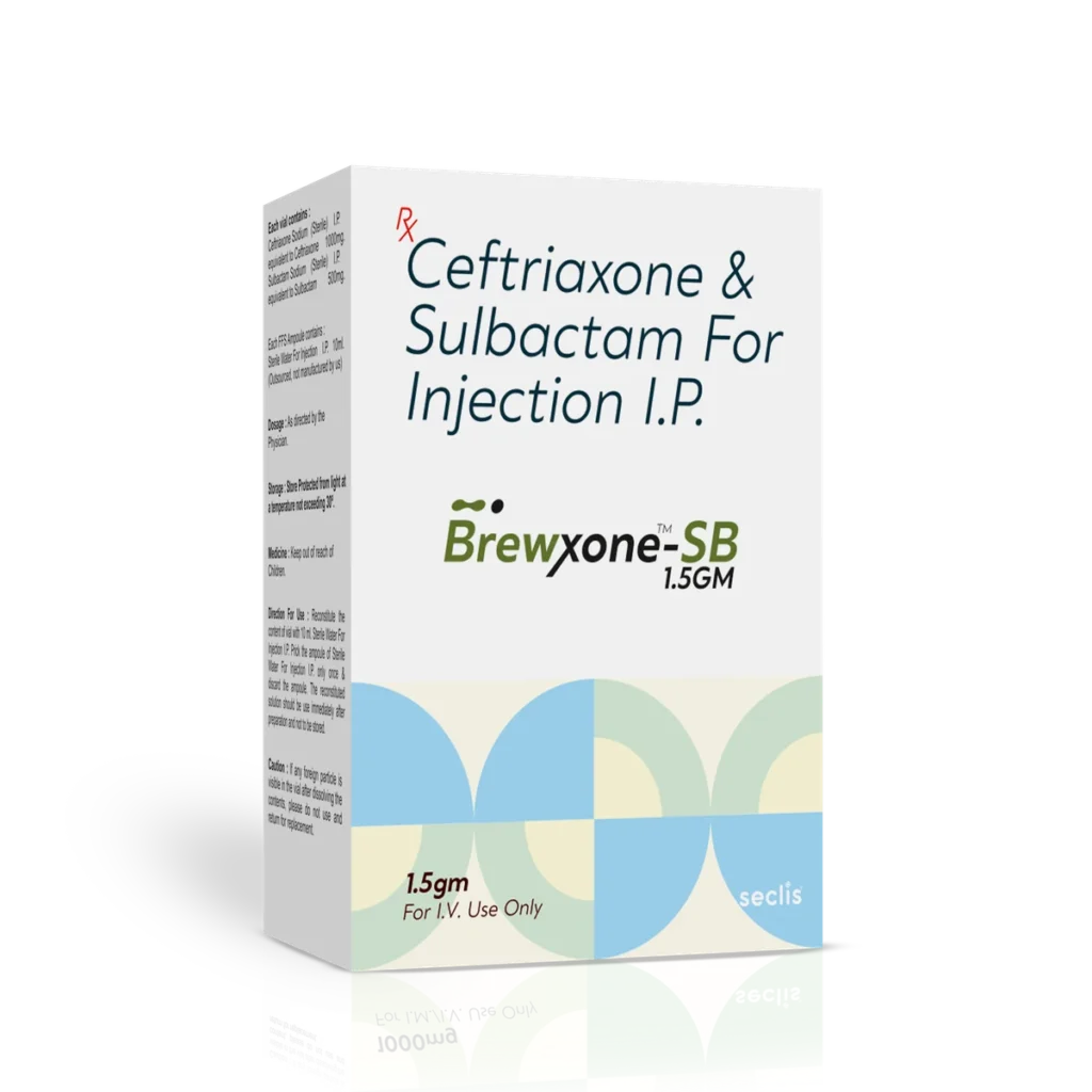 BrewXONE™ SB 1.5GM Dry Injection 1 Vial carton pack shot