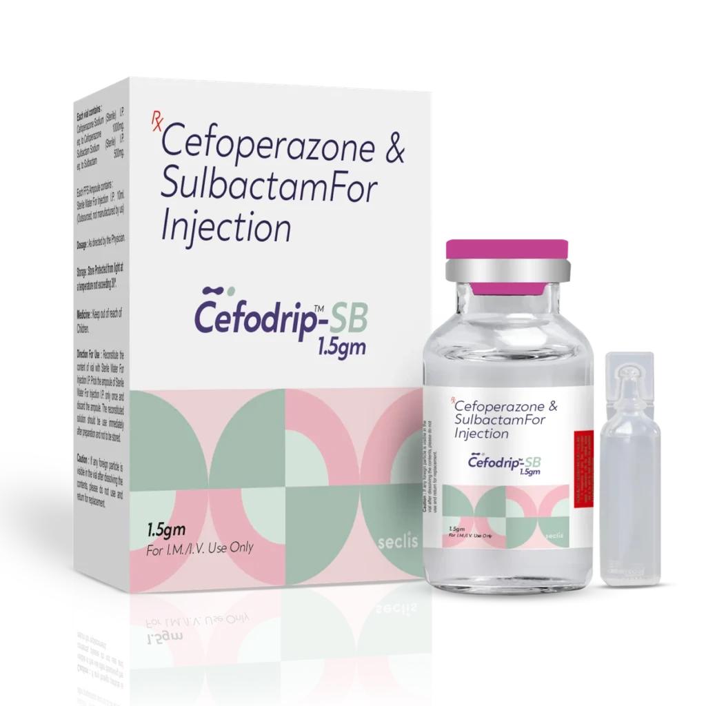 CEFODRIP™ SB 1.5GM Dry Injection 1 Vial pack shot