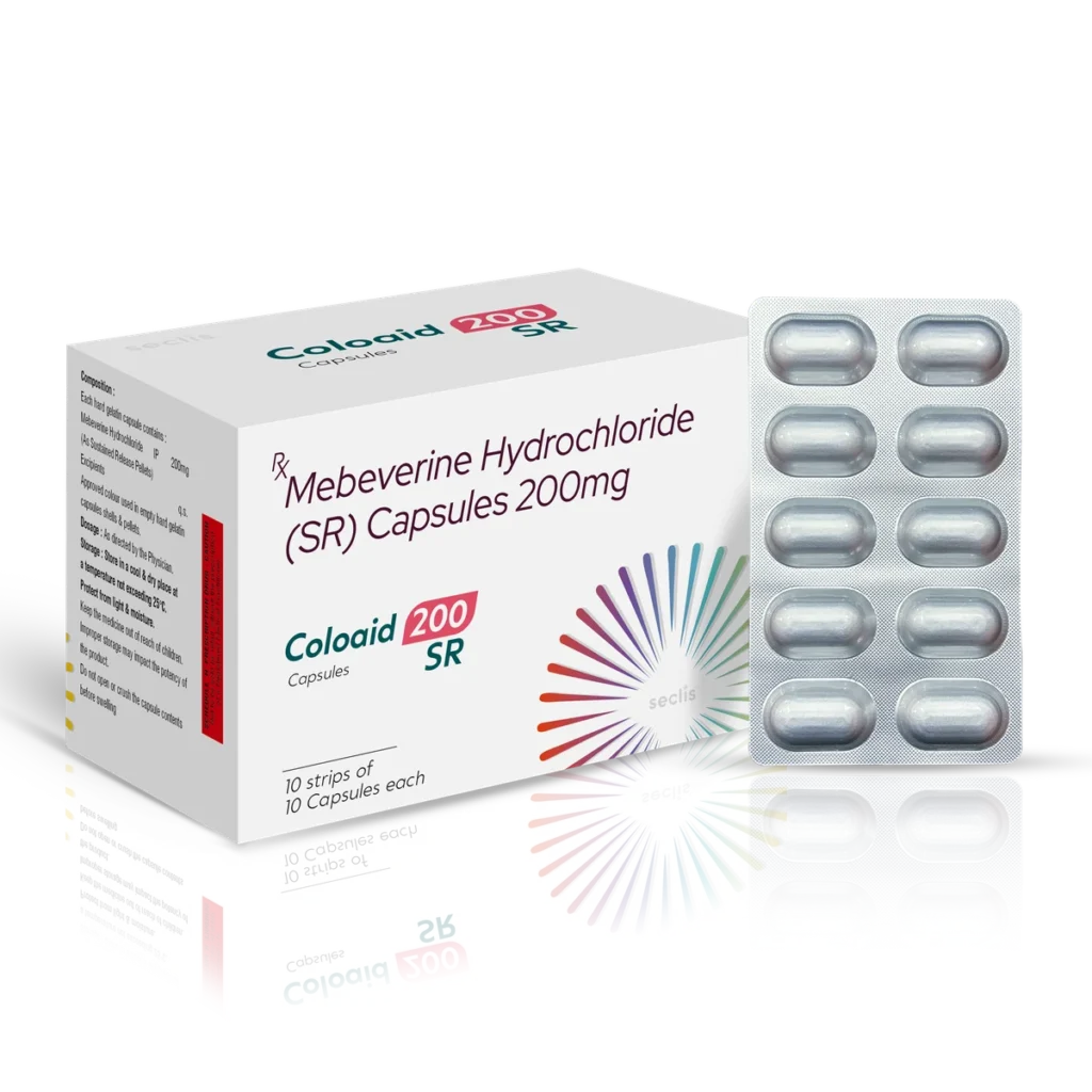 COLOAID 200 SR Capsules 10*10 ALU pack shot