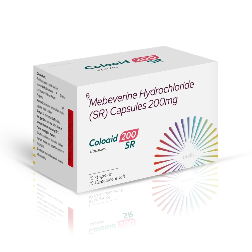 COLOAID 200 SR Capsules 10*10 ALU carton pack shot
