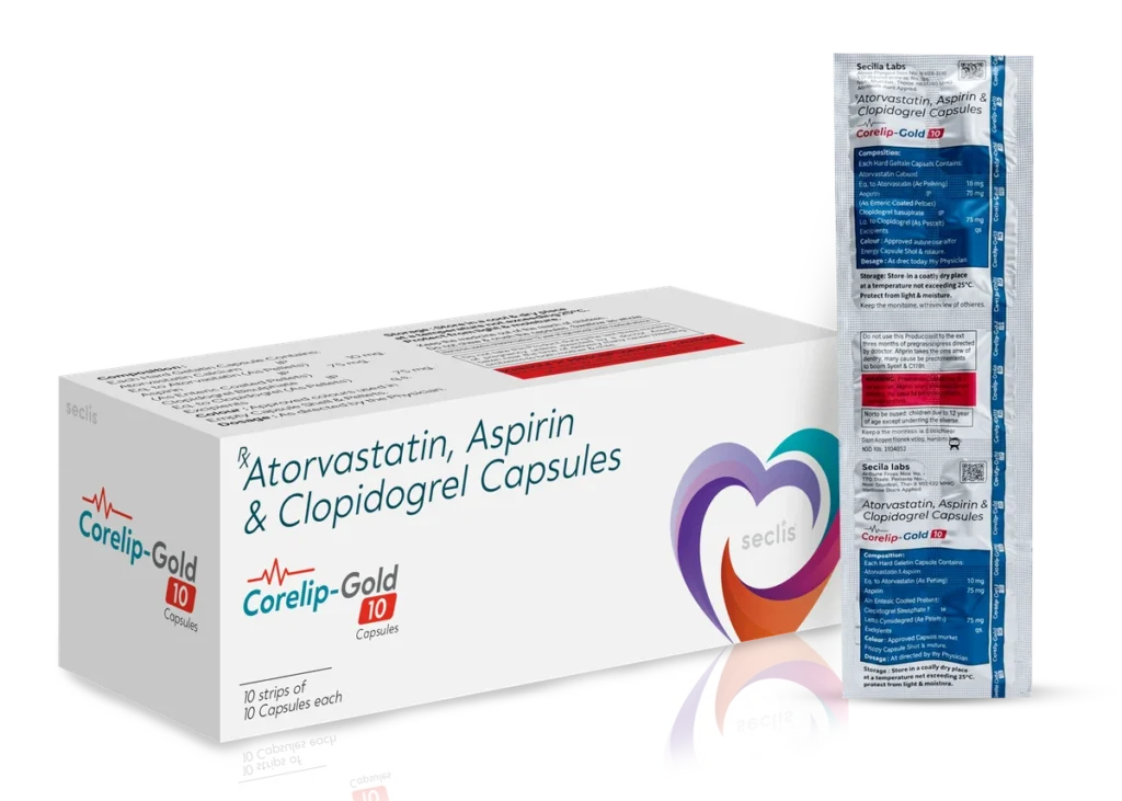 CORELIP GOLD 10 Capsules 10x10 Strip pack shot