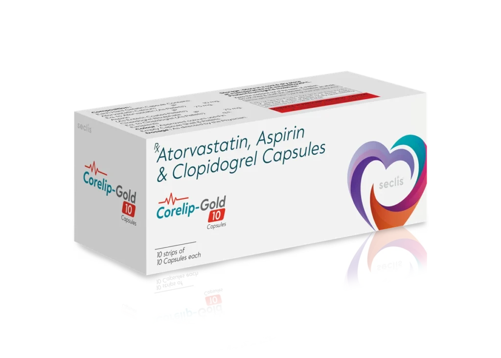CORELIP GOLD 10 Capsules 10x10 Strip carton pack shot