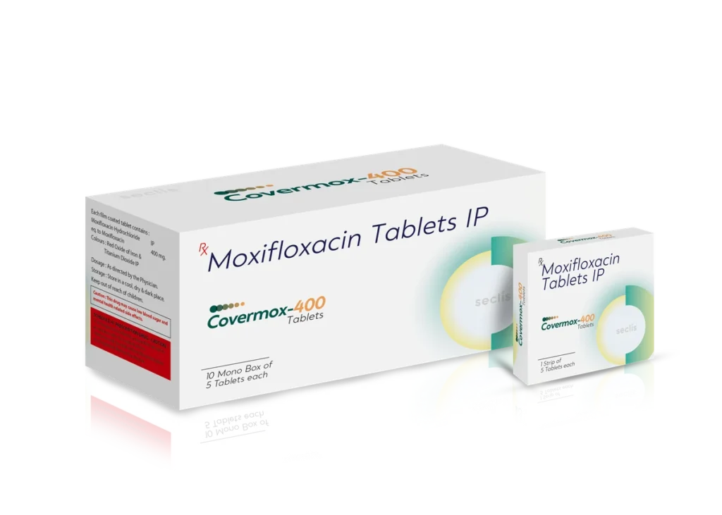 COVERMOX 400 Tablets 10*1*5 BLI carton pack shot