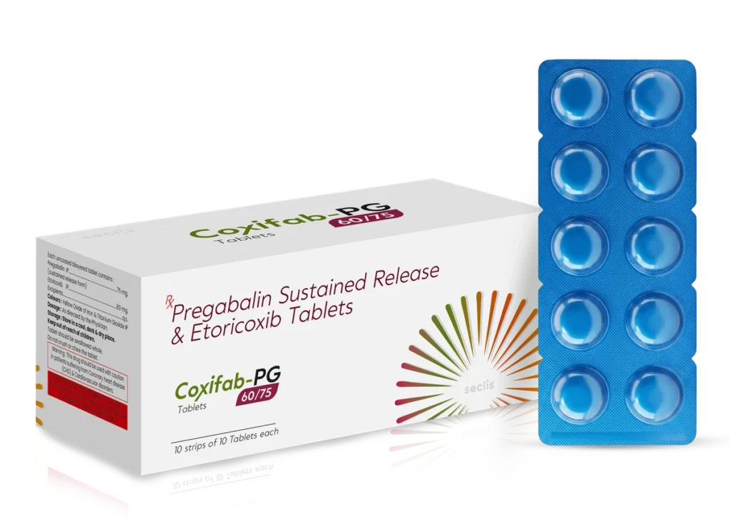 COXIFAB PG 60/75 Tablets 10*10 ALU (DYE BLUE FOIL) pack shot