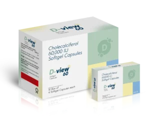 D-VIEW 60 Softgel 10X1X4 BLI carton pack shot