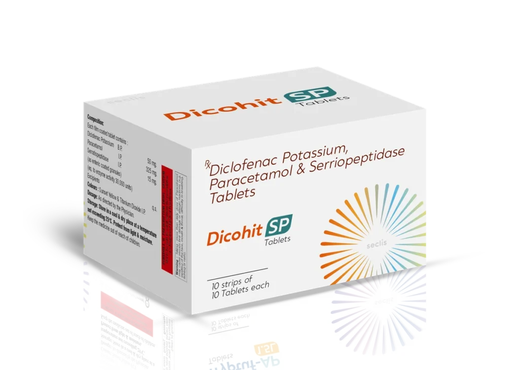 DICOHIT SP Tablets 10*10 Blister carton pack shot