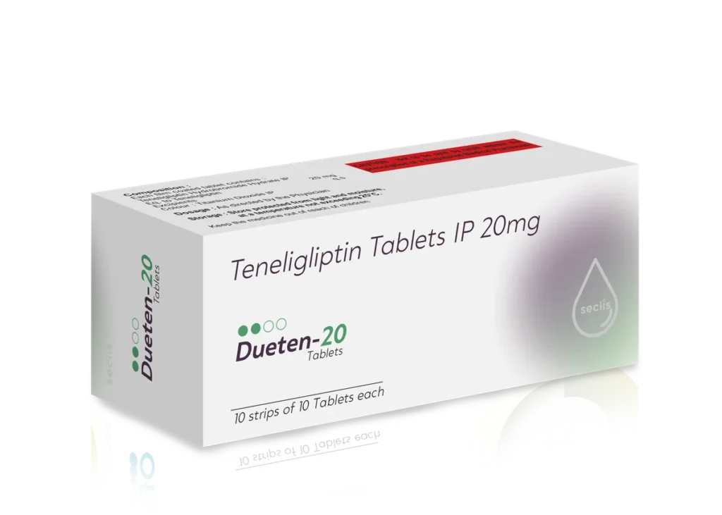 DUETEN 20 Tablets 10x10 ALU carton pack shot