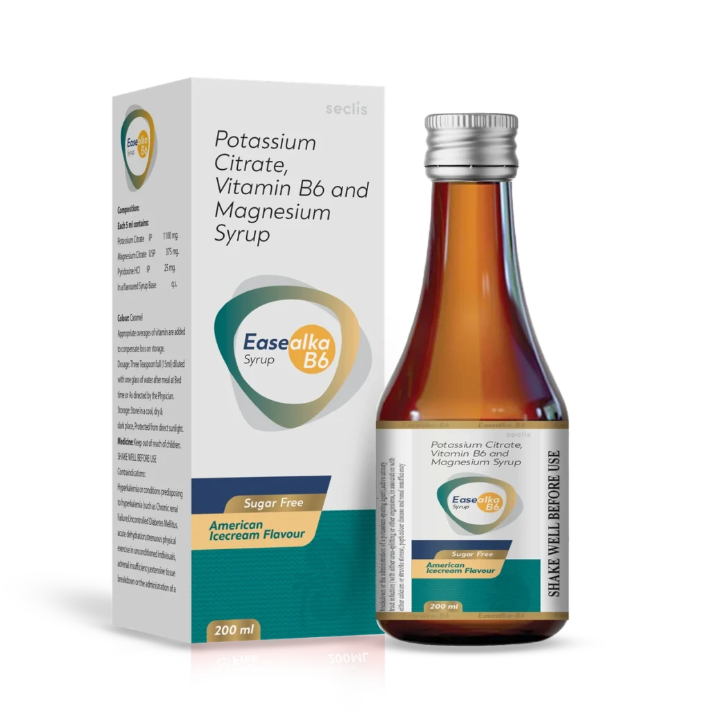 EASEALKA B6 Syrup 200 ML with Carton pack shot