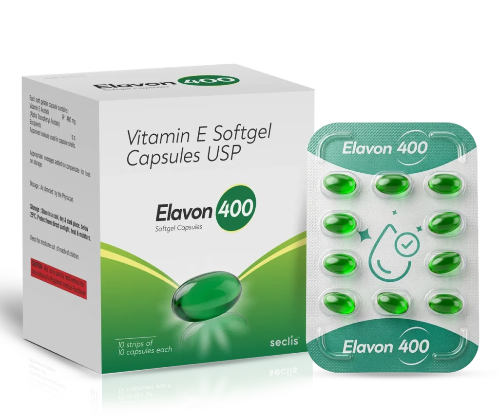 ELAVON 400 Soft Gelatin Capsules 10*10 pack shot