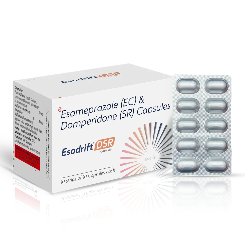 ESODRIFT DSR Capsules 10*10 ALU pack shot