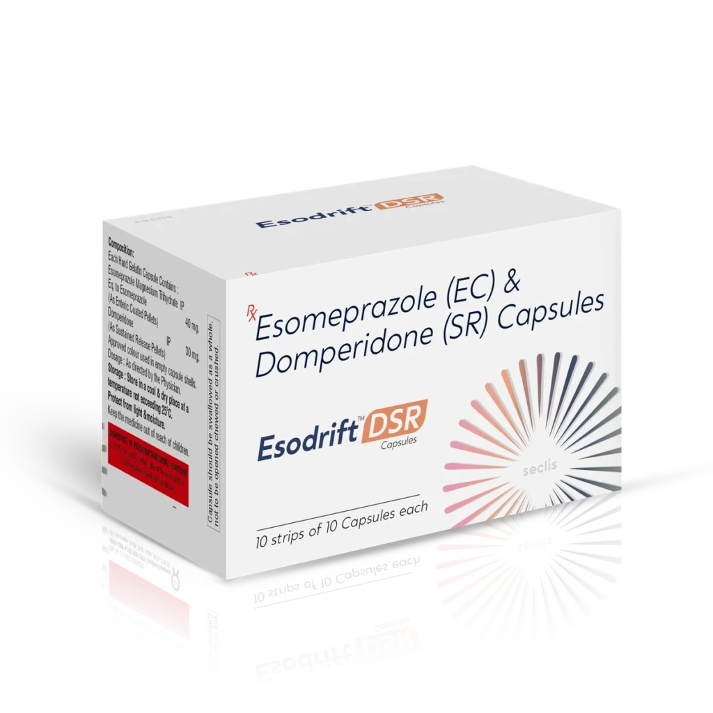 ESODRIFT DSR Capsules 10*10 ALU carton pack shot