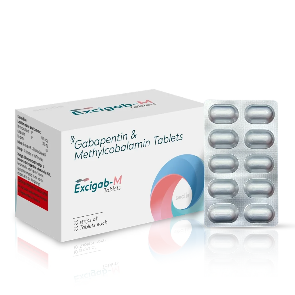 EXCIGAB M Tablets 10*10 ALU pack shot