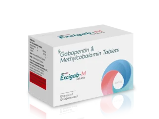 EXCIGAB M Tablets 10*10 ALU carton pack shot