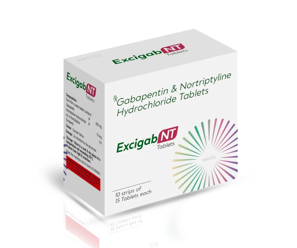 EXCIGAB NT Tablets 10*15 ALU carton pack shot