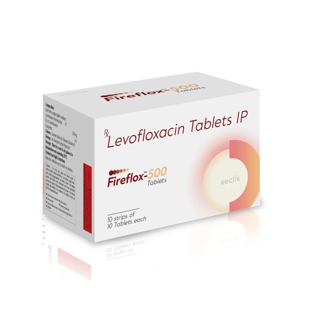 FIREFLOX™ 500 Tablets 10*10 BLI carton pack shot