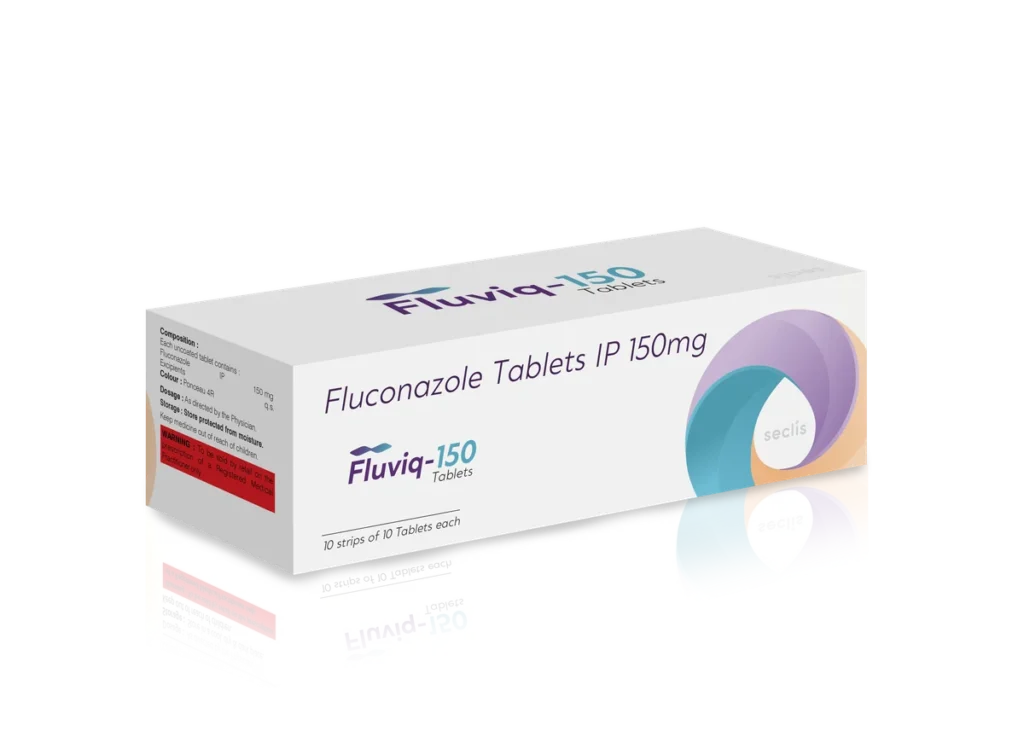 FLUVIQ 150 Tablets 10*5*2 BLI carton pack shot