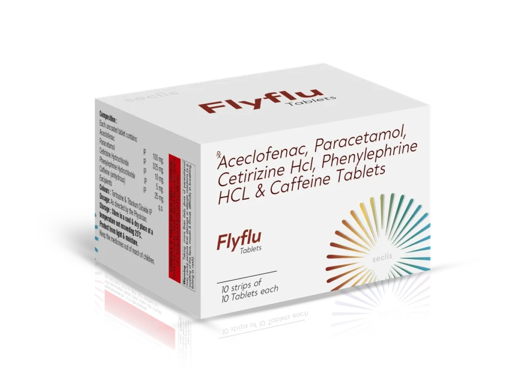 FLYFLU Tablets 10x10 BLI (Uncoated) carton pack shot
