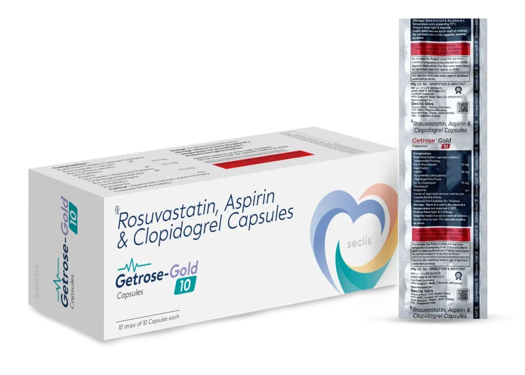 GETROSE GOLD 10 Capsules 10x10 Strip pack shot