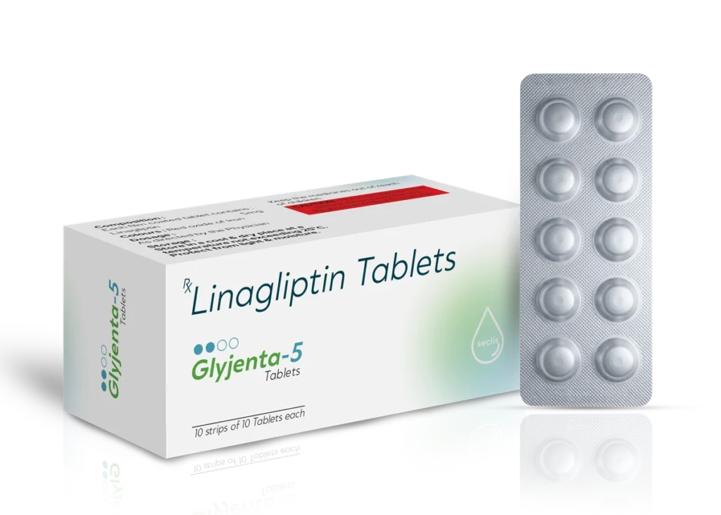 GLYJENTA 5 Tablets 10*10 ALU pack shot