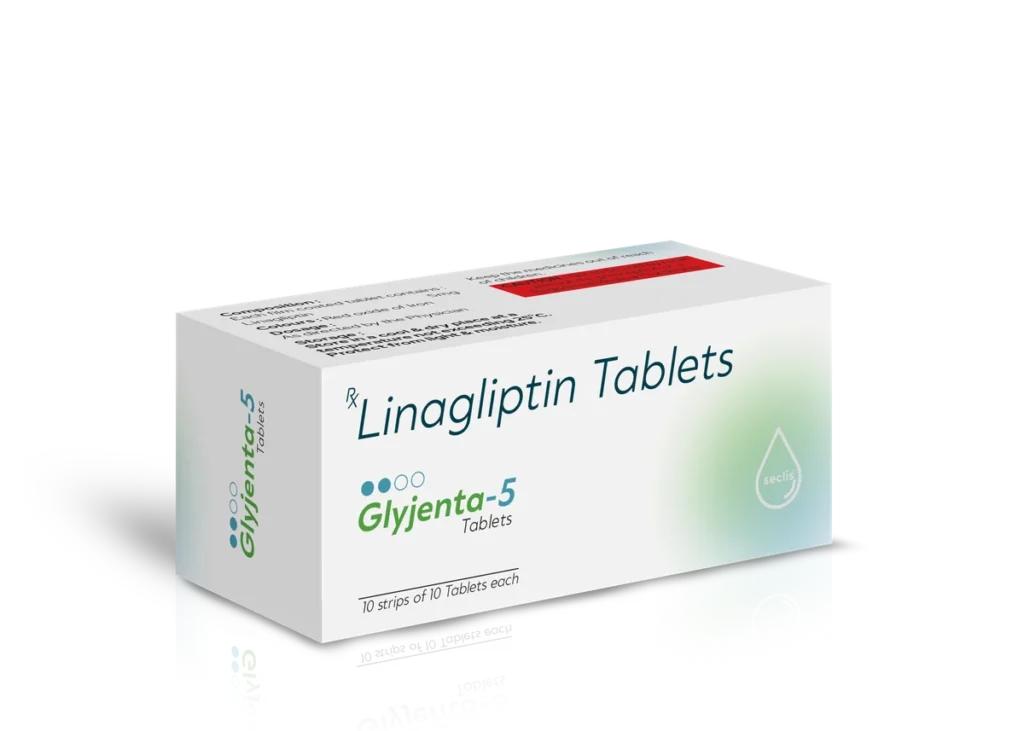 GLYJENTA 5 Tablets 10*10 ALU carton pack shot