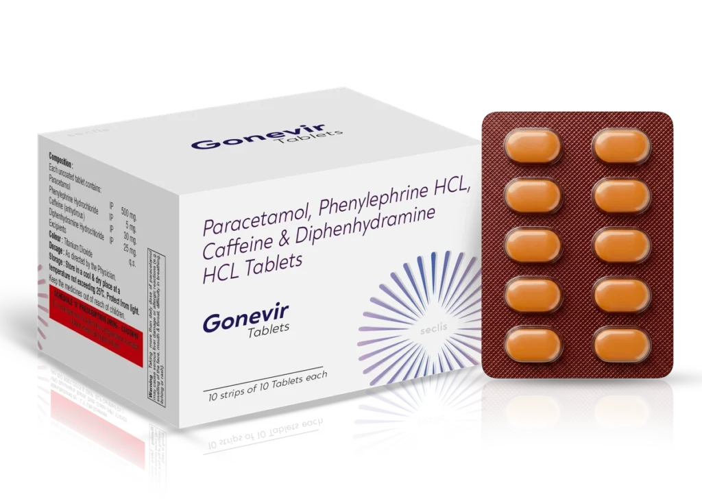GONEVIR Tablets 10*10 BLI pack shot