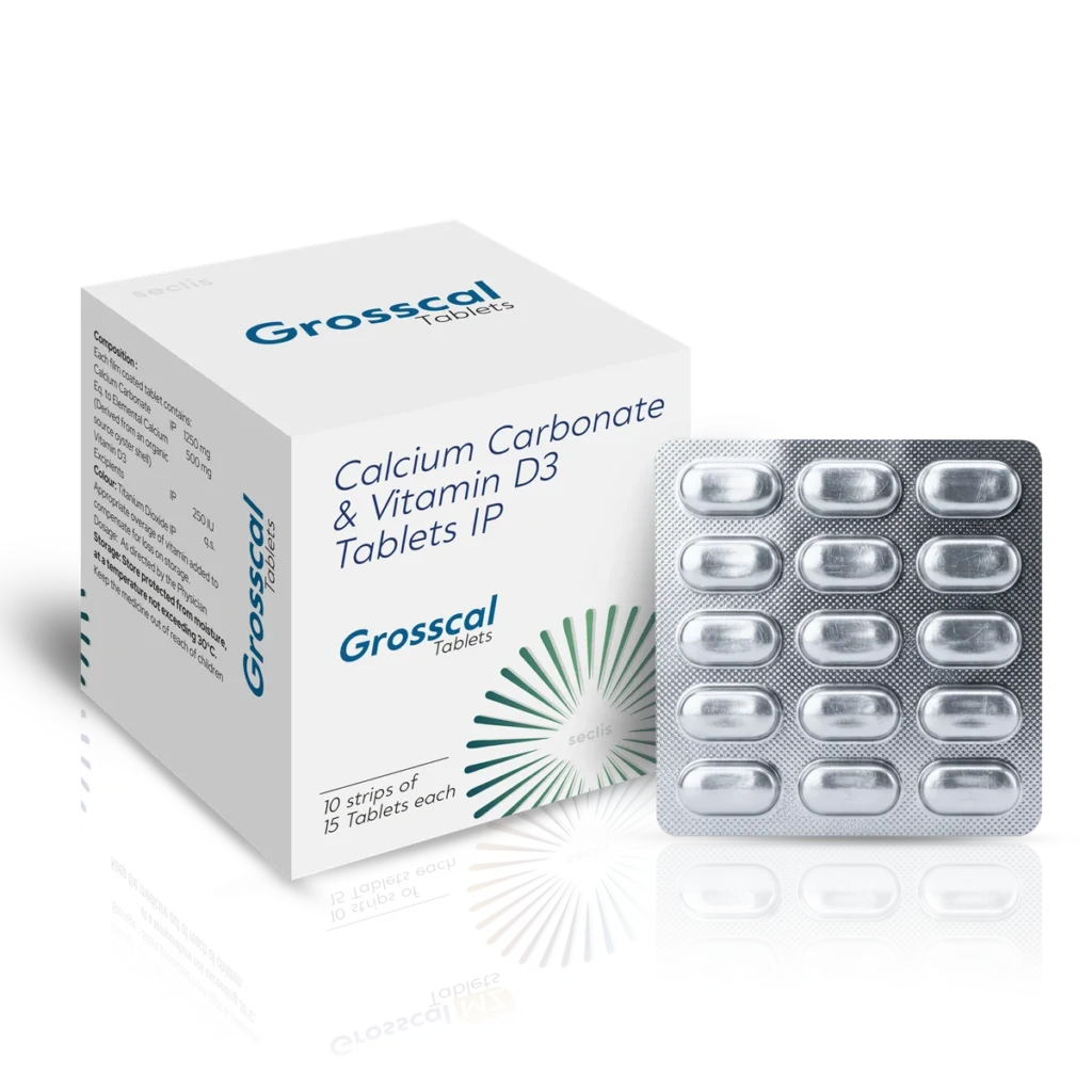 GROSSCAL Tablets 10X15 BLI SHEL CAL PACK pack shot