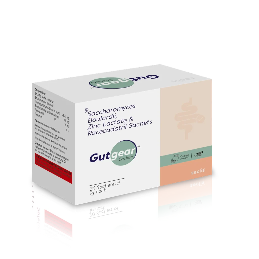 GUTGEAR™ Sachet 20X1gm sachet carton pack shot