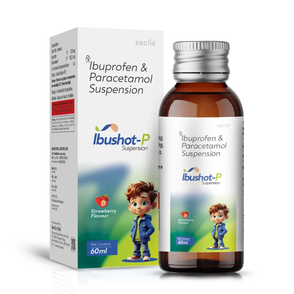 IBUSHOT-P Suspension 60ML (With Carton) pack shot