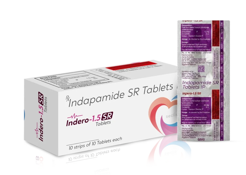 INDERO 1.5 SR Tablet 10*10 ALU strip pack shot