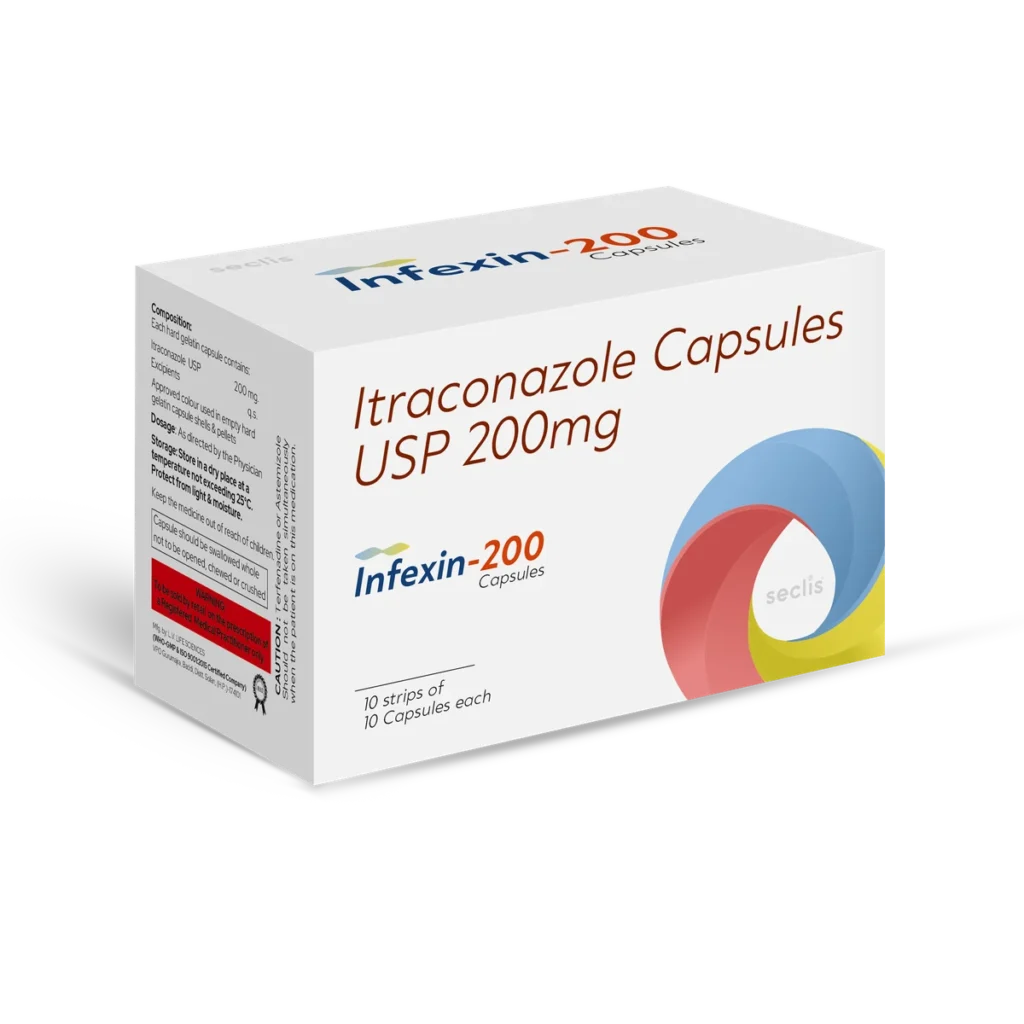 INFEXIN 200 Capsules 10*10 ALU pack shot