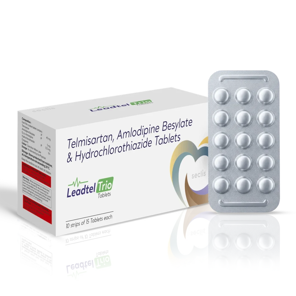 LEADTEL TRIO Tablets 10*15 ALU pack shot