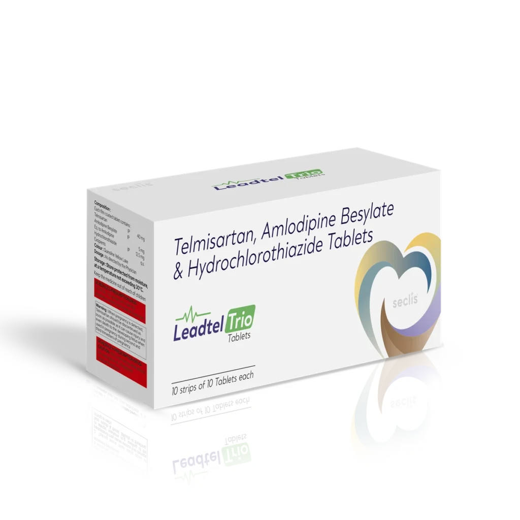 LEADTEL TRIO Tablets 10*15 ALU carton pack shot