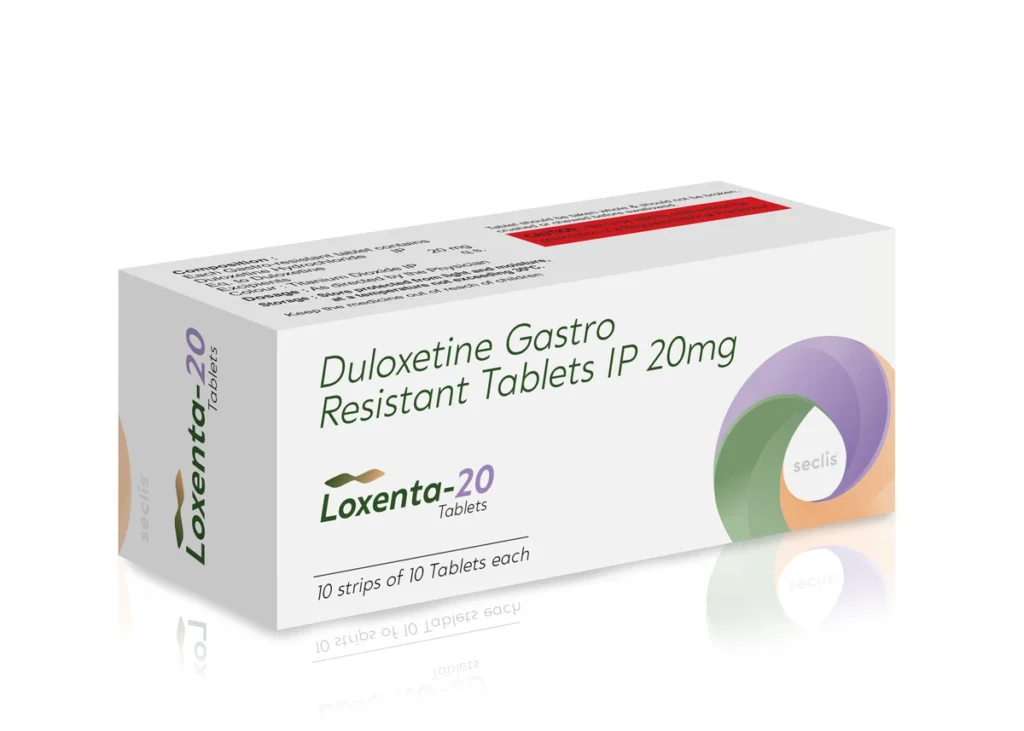 LOXENTA 20 Tablets 10X10 ALU carton pack shot