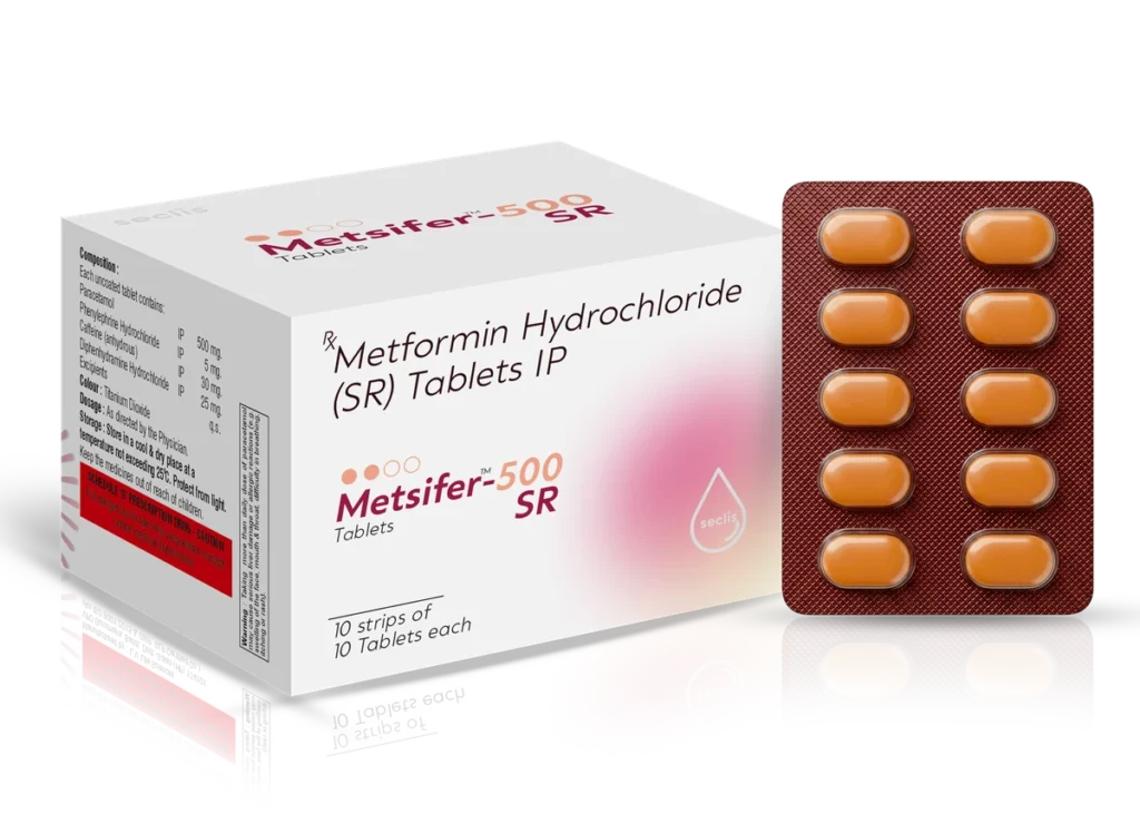 METSIFER™ 500 SR Tablets 10x10 Blister pack shot