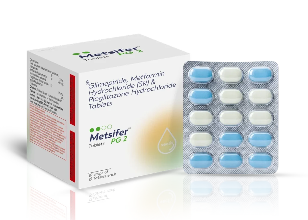 METSIFER™ PG2 Tablets (Bi-Layered) 10x15 Blister pack shot