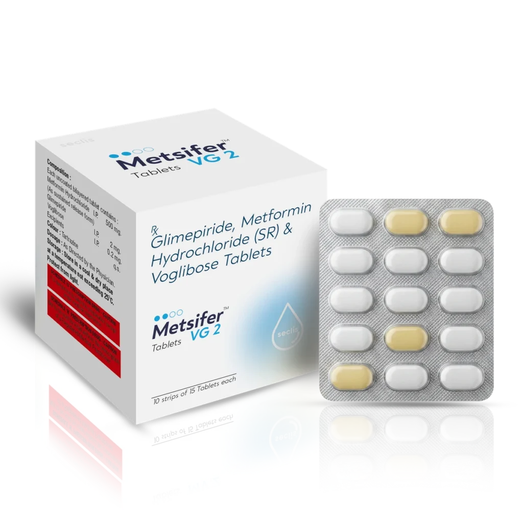 METSIFER™ VG2 Tablets (Bi-Layered) 10x15 Blister pack shot