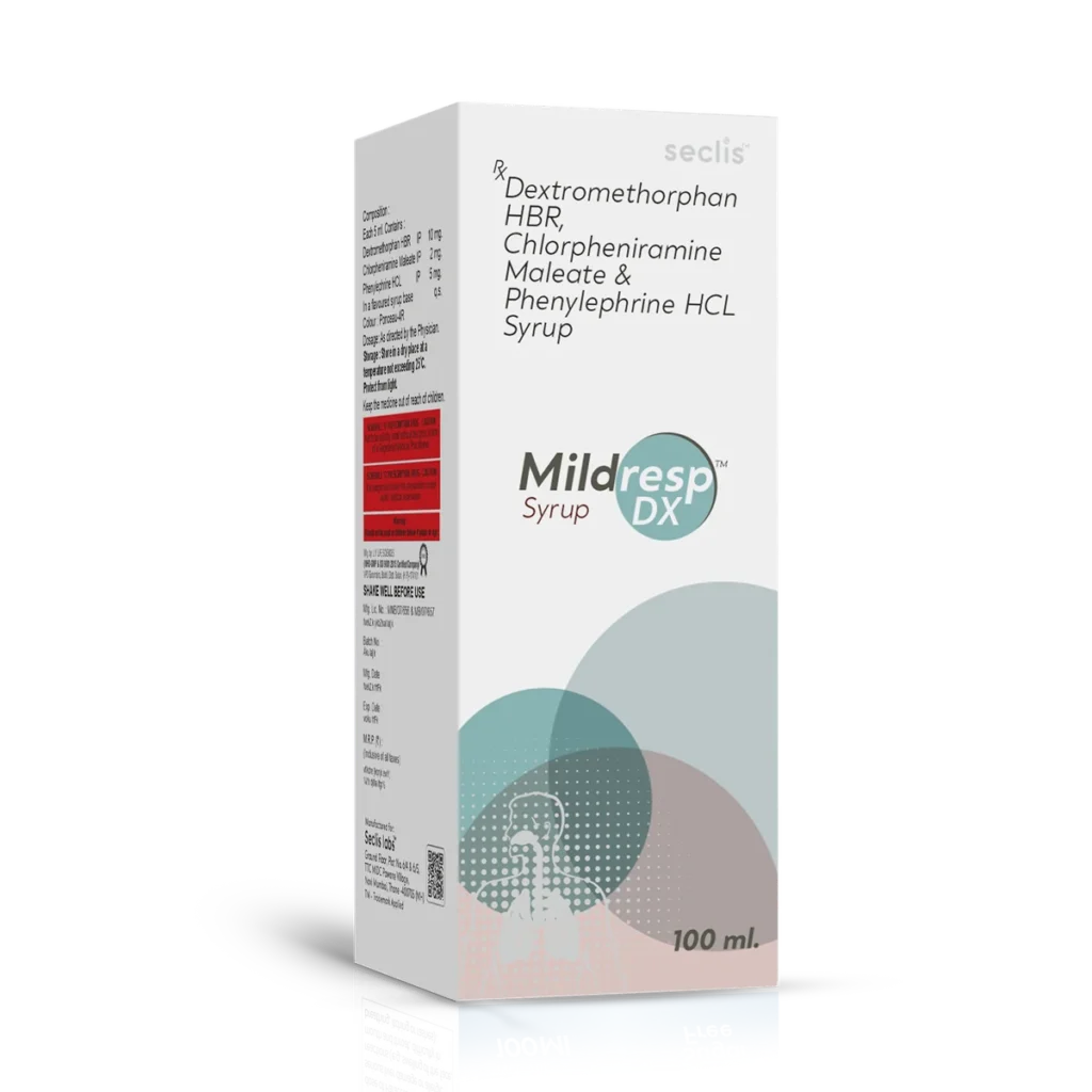 MILDRESP DX (with carton) Syrup 100 ML carton pack shot