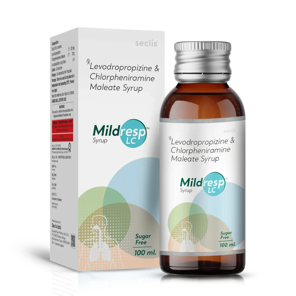 MILDRESP LC Cough Syrup 100 ML pack shot
