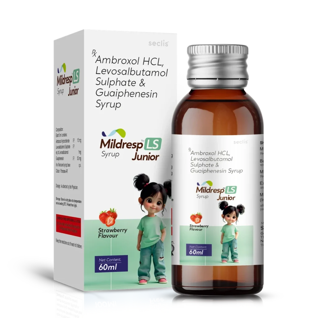 MILDRESP LS JUNIOR Syrup 60ML (with carton) carton pack shot