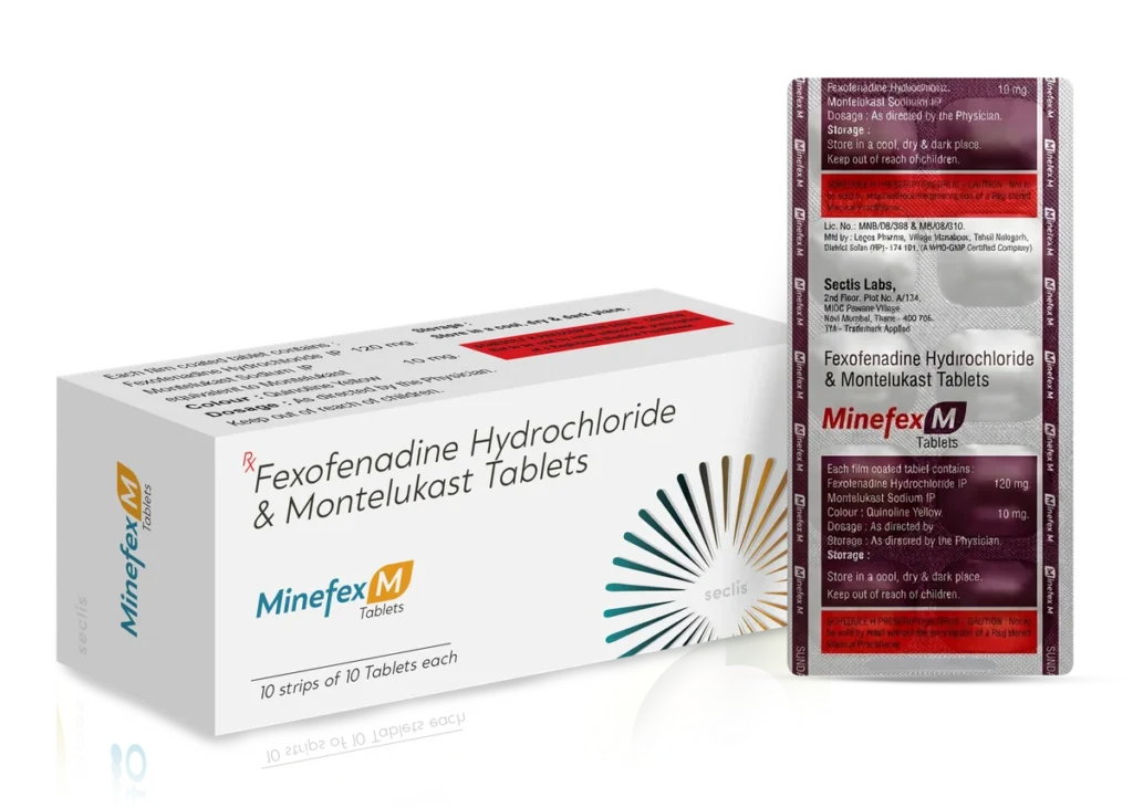 MINEFEX M Tablets 10*10 Strip Pack pack shot