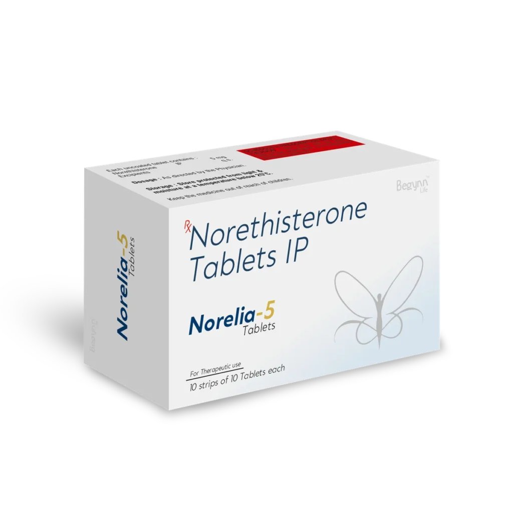 NORELIA 5 Tablets 10*10 Blister carton pack shot