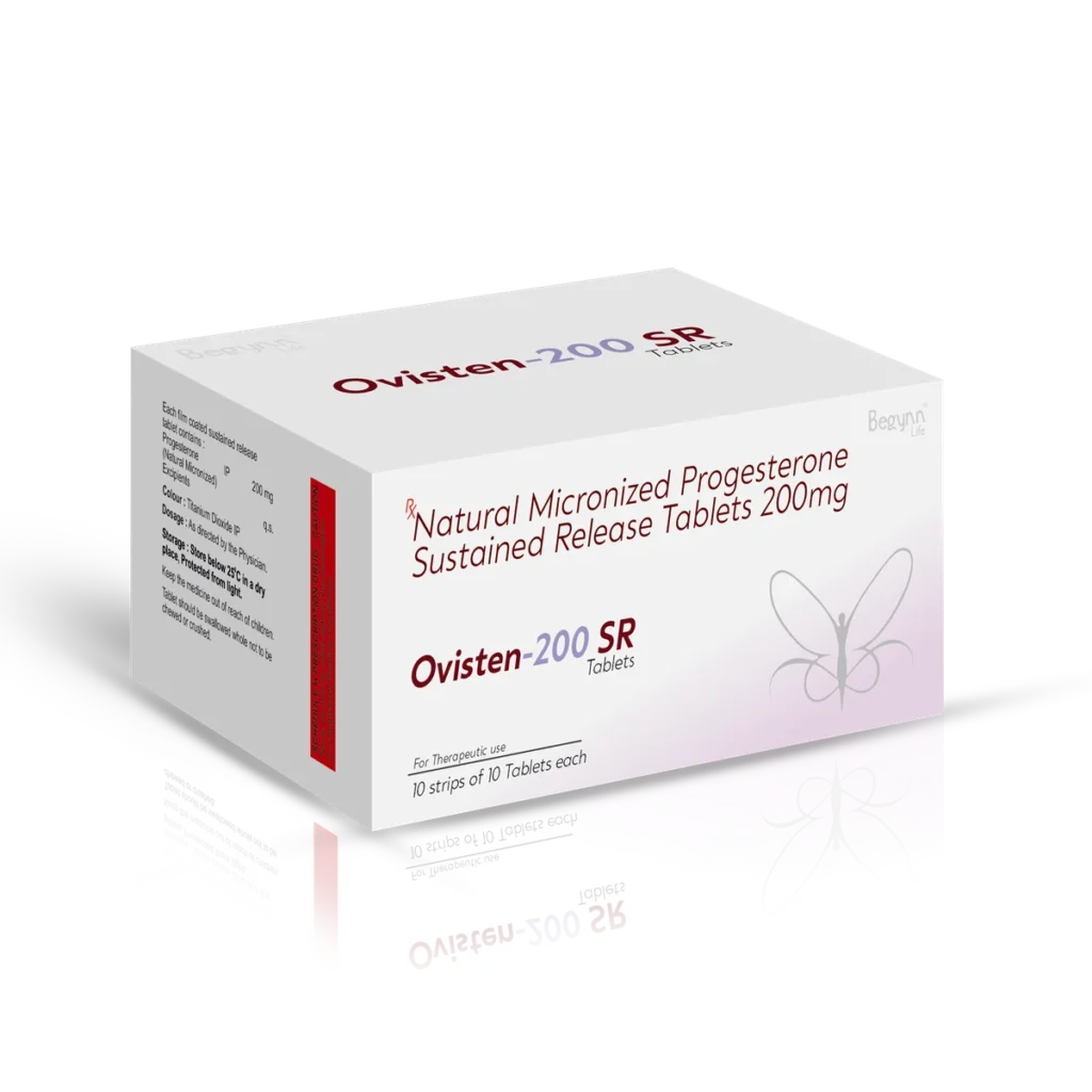 OVISTEN 200 SR Tablets 10*10 Blister carton pack shot