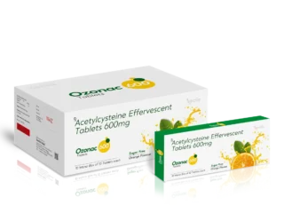 OZONAC 600 Effervescent Tablets 10*1*10 Strip Packing carton pack shot