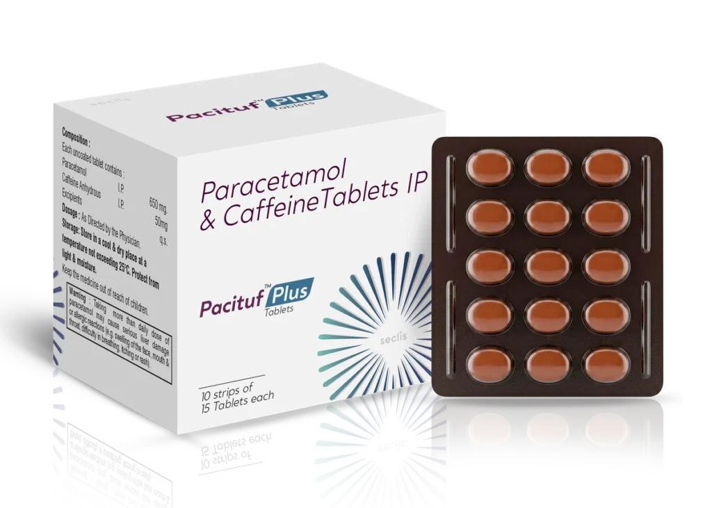 PACITUF™ PLUS Tablet 10*15 BLI pack shot