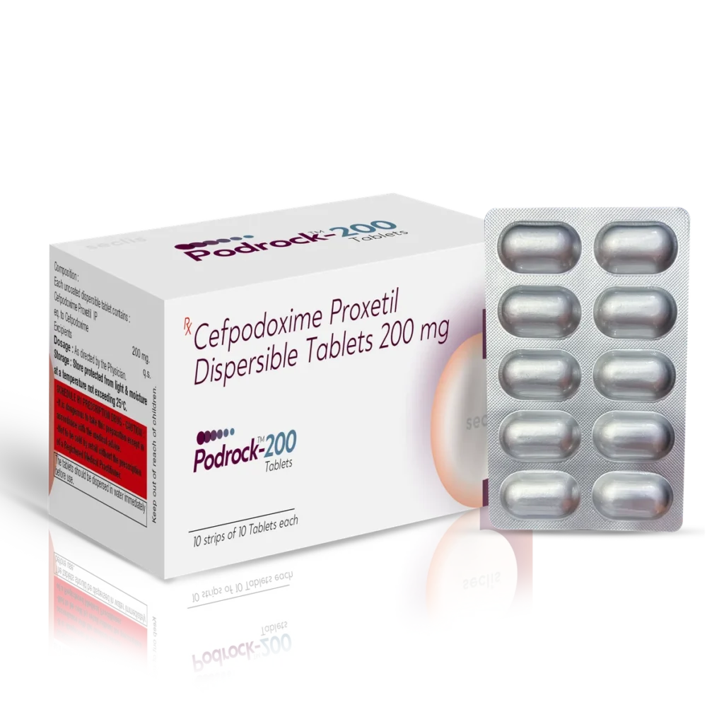 PODROCK™ 200 Tablets 10*10 ALU pack shot