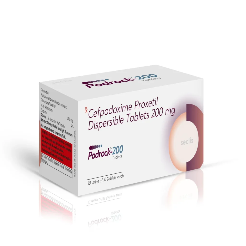 PODROCK™ 200 Tablets 10*10 ALU carton pack shot